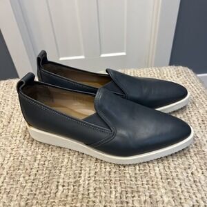 Everlane The Leather Street Shoe Slip On Pointed Toe Gray Women's Size 10.5